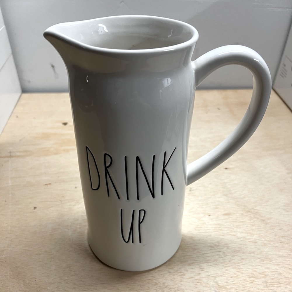 Rae Dunn Drink Up Water Pitcher- excellent condition!